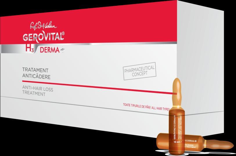 Pentru toate tipurile de par TRATAMENT ANTICĂDERE Tratamentul anticadere opreste caderea excesiva si stimuleaza cresterea parului sanatos.