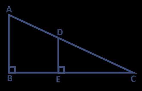 DE = 3 lseh o AC = 24 lseha AD dk eku Kkr djsa \ le:i ABC vksj CDE esa AB DE = AC DC