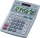 Označenie 3-číslicovej čiarky, Tlačidlo zmeny znamienka plus/minus, Opravné tlačidlo, Tlačidlo dvojitej nuly Kalkulačka Casio MV 210 tolná kalkulačka s 2 displejmi, 10 miestny hlavný displej, 10