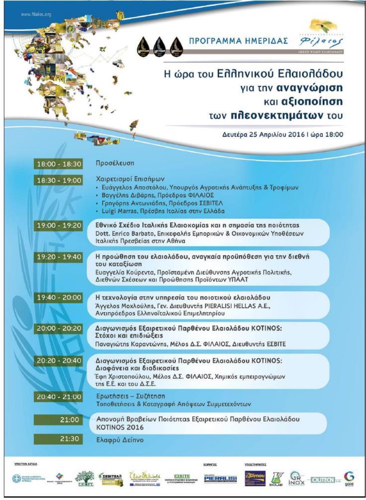 Φεβρουάριος - Μάρτιος 2017-2 ος ΚΟΤΙΝΟΣ Η δεύτερη διοργάνωση