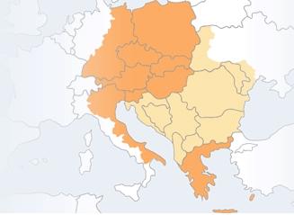 dana jasno vidi u stvarnosti. Na kartama Evrope i EU polje Srbije je belo (slika 2), bez obzira što važni koridori prolaze kroz Srbiju i što geografski položaj ukazuje da su ovo pogodni putevi.