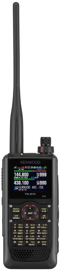 TH-D74E FM RUČNÁ RÁDIOSTANICA VLASTNOSTI : * FM Dual Bander 144/430 MHz APRS & DIGITAL s GPS * Li-Ion akumulátor 1800 mah * Zabudovaný GPS modul, GPS Log Mode s možnosťou logovania trasy * Funkcie