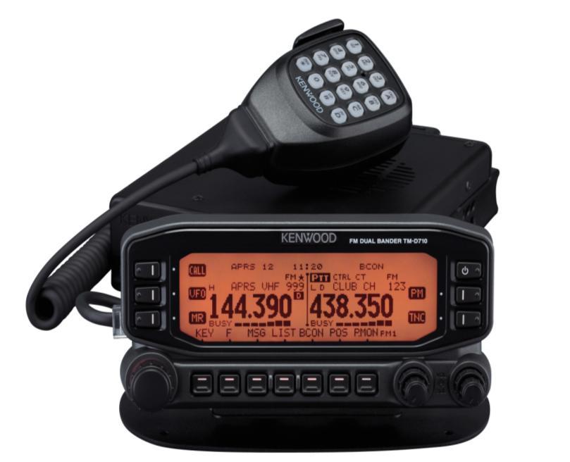 Vlastnosti : Vstavaný GPS modul TM-D710GE ( GPS) FM MOBILNÁ RÁDIOSTANICA Vstavaný TNCmodem & APRS Odnímateľný panel s veľkým dvojfarebným displejom Vypínateľné podsvietenie a ovládanie displeja cez