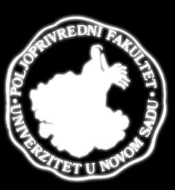 УНИВЕРЗИТЕТ У НОВОМ САДУ ПОЉОПРИВРЕДНИ ФАКУЛТЕТ Департман за