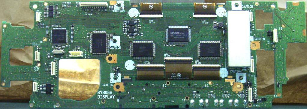 DISPLAY UNIT FRONT CPU CLOCK (X) CMOS LOGIC IC (IC) MULTIPLEXER (IC) MULTIPLEXER (IC) FRONT CPU (IC) LCD DRIVER