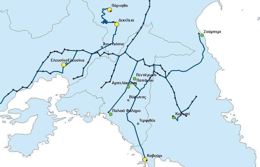 Εικόνα 59: Απεικόνιση Τομέα Νήσων στο ArcGIS
