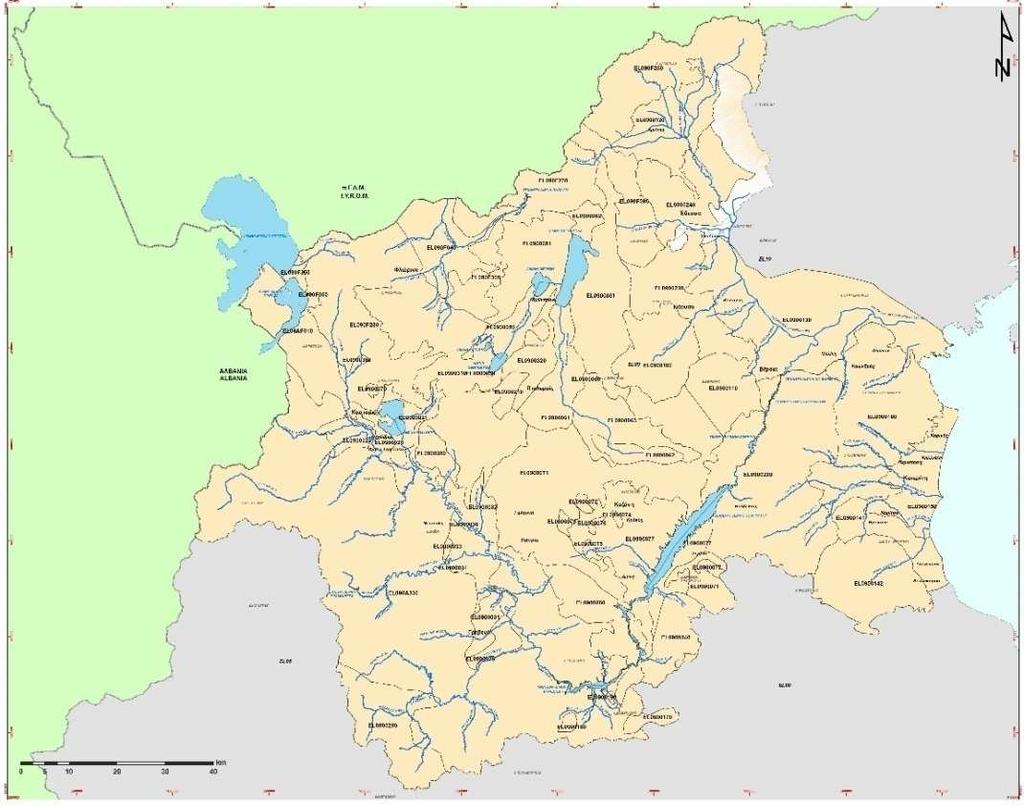 Χάρτης 7: ΥΥΣ Υδατικού Διαμερίσματος Δυτικής Μακεδονίας.