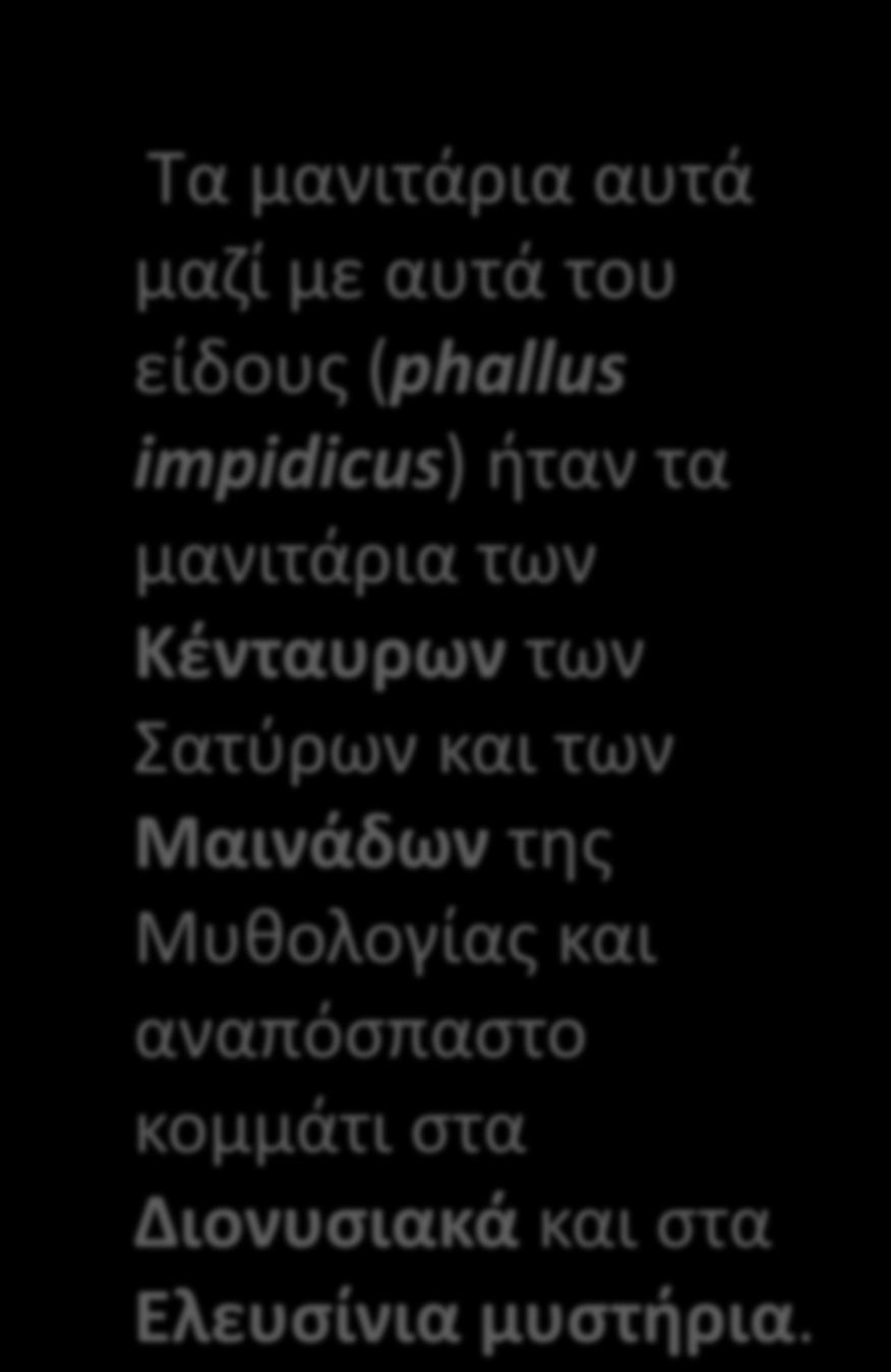 Τα μανιτάρια αυτά μαζί με αυτά του είδους (phallus impidicus) ήταν τα μανιτάρια των Κένταυρων των Σατύρων και των Μαινάδων της Μυθολογίας και αναπόσπαστο κομμάτι στα Διονυσιακά και στα Ελευσίνια