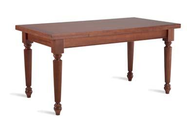 Tavoli TABLES - MESAS - TABLES - СТОЛЫ - ΤΡΑΠΕΖΙΑ 1. 2. 2. 3. 3. 4. 1. / 2. 3. 4. TAVOLO IMPIALLACCIATO CON GAMBE RIGATE, DIM. 130X85(ALL. 210) E 160X85(ALL. 240).