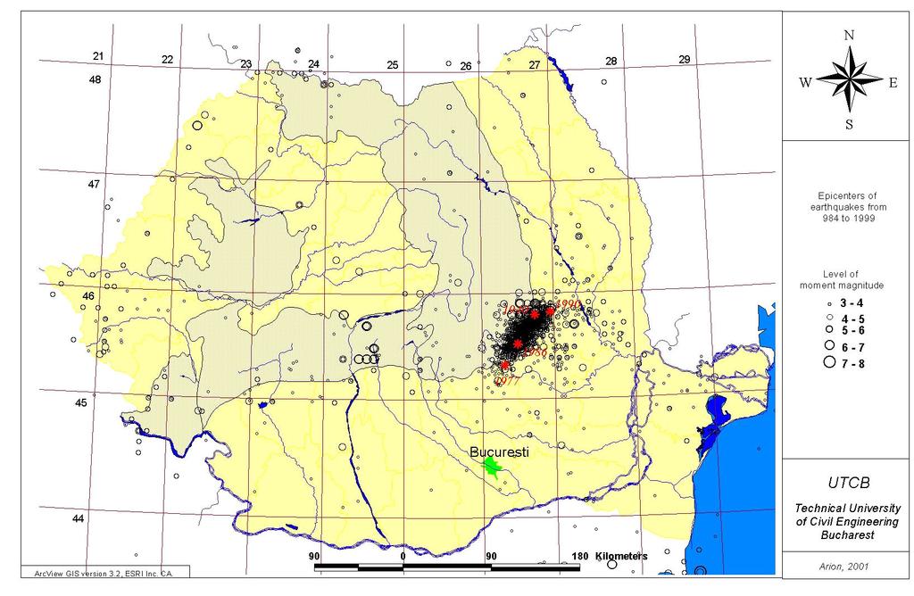 3. Noţiui de seismologie igierească puteric petru care s-a obţiut o accelerogramă îregistrată î Româia a fost cel di 4 Martie 977: magitudiea Guteberg-Richter M=7.