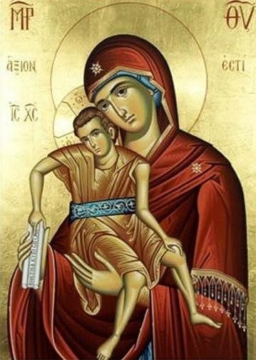 without ceasing to the Theotokos the words of the angel, and repeat to her with joy: Rejoice full of grace, the Lord is with you!
