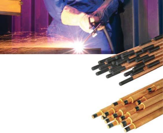 ABIARC Electrozi pentru craituire ABIARC electrozi pentru craituire (DC) ascutiti Tip Curent [A] Buc. Nr. art. 4 x 305 mm (5/32" x 12") 250 50 515.0015 5 x 305 mm (3/16" x 12") 300 50 515.0016 6.