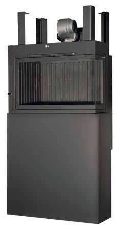 εστία ενεργειακή fire place 840/570/1830 mm 250 mm 307 kg 22 kw Εξωτερική ρύθµιση κλαπέτου για µεγαλύτερη θερµαντική απόδοση και οικονοµία στην καύσιµη ύλη.
