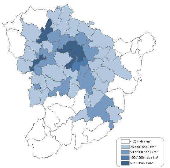 262 habitantes, dos que máis do 40% se concentran nun territorio que apenas supón o 2% da extensión territorial total da área funcional.