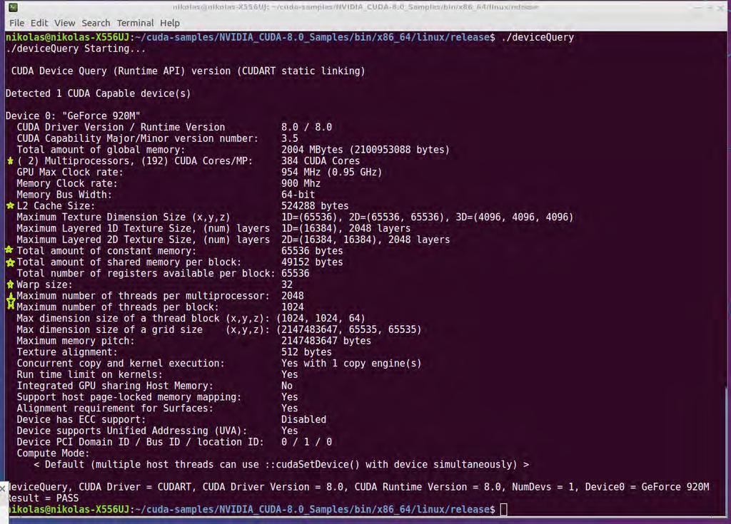 Ενημερώστε την τοπική λίστα με τα repositories, εντολή : $ sudo apt-get update Εγκαταστήστε το Cuda με την εντολή: $ sudo apt-get install cuda Αν έχετε εγκατεστημένους τους Nouveau (open source