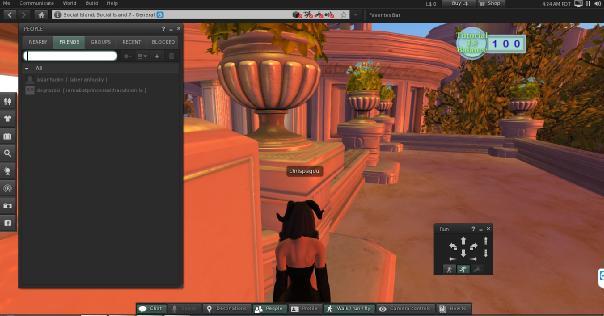 Εικόνα 32: Στιγμιότυπο εμφάνισης φίλων στο Secondlife 7.