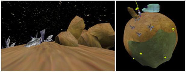 Εικόνα 13: Στιγμιότυπο από το πρόγραμμα «Round the Earth» Copyright Electronic Visualization Laboratory (EVL) University of Illinois. All rights reserved.