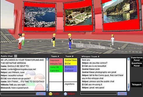 5.6.10 Learning@Europe Το Learning@Europe (L@E) και το Stori@Lombardia (S@L) αποτελούν online εκπαιδευτικές κοινότητες που βασίζονται σε τρισδιάστατο διαμοιραζόμενο εικονικό περιβάλλον (Blas, κ.α. 2007).