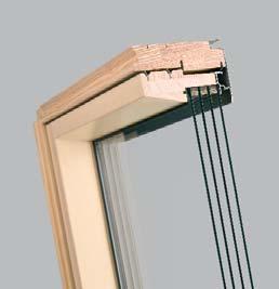 Uw = 0,80W/m 2 K cu rama standard (pag. 26), Uw = 0,71W/m 2 K cu rama EHV-AT Thermo (pag.26). - lemn de pin de cea mai bună calitate, stratificat şi impregnat cu fungicid în vid.