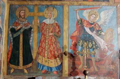 528 Мирослава Костић Fig. 2 Saint Constantine and Helen, wall painting of the exonarthex of Krušedol Monastery, Jov Vasilijevič, 1750. Сл.