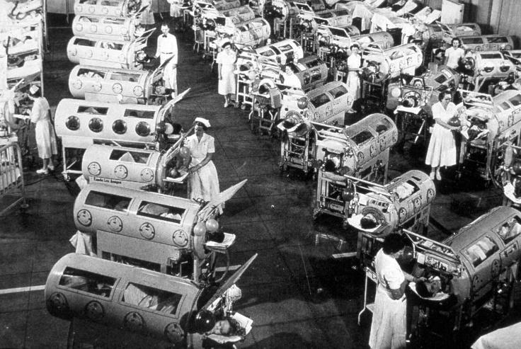 Εικόνα 1.1.2: Νοσοκομείο για άτομα με πολιομυελίτιδα το 1916 στην Νέα Υόρκη των ΗΠΑ. επιστήμονες με αποτέλεσμα ανεπιτυχείς προσπάθειες για τον έλεγχο της ασθένειας.
