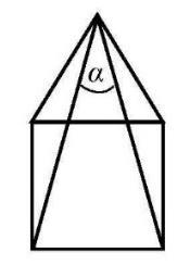 MAT liga 07./08.. kolo.0.07. 0 7.7. Izračunaj kut α sa slike ako je kućica sastavljena od kvadrata i jednakostraničnog trokuta.