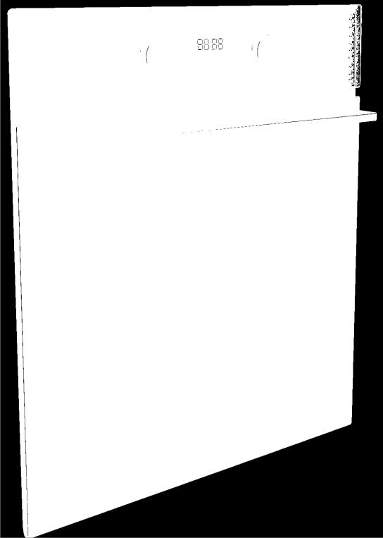 (λευκά ψηφία) Κομψή χειρολαβή, σε ίσια γραμμή, με ανοξείδωτο φινίρισμα που είναι απαλή στην αφή και διευκολύνει το άνοιγμα της πόρτας Διπλό κρύσταλλο (αφαιρούμενο) στη πόρτα με