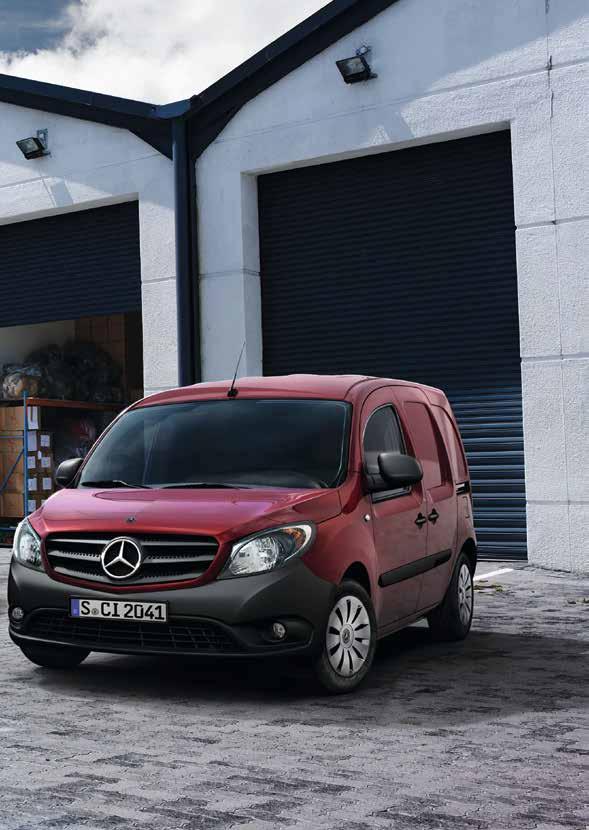 Με το Citan σάς προσφέρουμε ένα επαγγελματικό όχημα διανομών, με συμπαγείς δια στάσεις και μεγάλο χώρο φόρτωσης, προσαρμοσμένο στις πολύπλευρες απαιτήσεις της κυκλοφορίας στην πόλη.