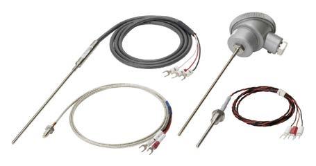 Krmilne in regulacijske komponente / Temperaturni regulatorji Krmilne in regulacijske komponente / Dodatki E52-E Temperaturne sonde za standardne aplikacije E52-E ponuja Pt100 sonde in termočlene za