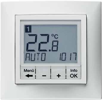 Έλεγχος θερμοκρασίας Έλεγχος της θερμοκρασίας σε κάθε δωμάτιο, όπως ακριβώς τη θέλετε. Με τους θερμοστάτες χώρου μπορείτε να ρυθμίζετε με ακρίβεια την θερμοκρασία που επιθυμείτε.