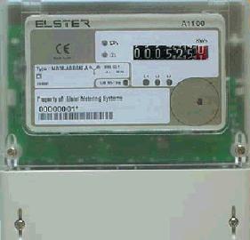 Afişarea indexului de energie se poate face pe afişajul cu cristale lichide sau pe un afişaj mecanic antrenat de un motor pas cu pas.