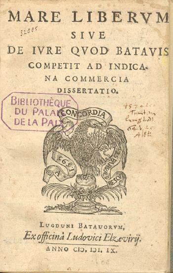 Ο Hugo Grotius έγραψε επίσης και το βιβλίο De jure praede το 1609 52 ως απάντηση στο διάταγμα του Άγγλου βασιλιά Ιακώβου του Α 53, με το οποίο απαγόρευε στους ξένους, την αλιεία και την ναυσιπλοΐα