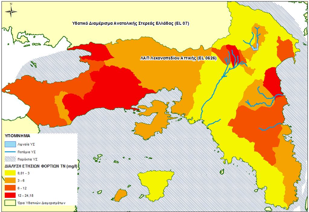 (EL0626) Χάρτης 21: Ετήσια διάλυση Ν από το σύνολο