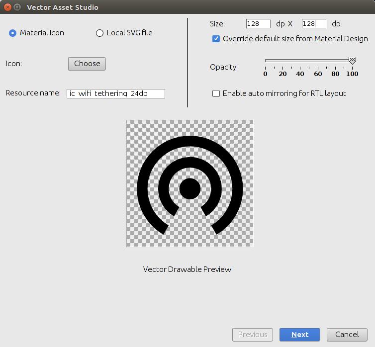 Εικόνα 34 - Παράδειγμα χρήσης του Vector Asset Studio etc1tool (Etc1 Compression Tool).