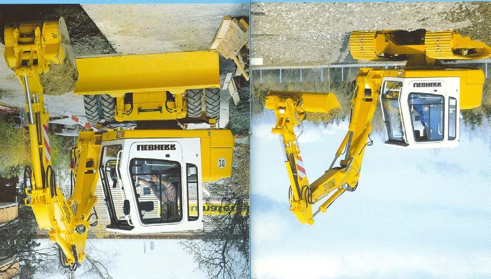 C.1. BAGERI (univerzalne mašine) OSNOVNI TIPOVI: a) klasični (gusjenice, rešetkasta strijela, mehanička transmisija - užad): sa čeonom/visinskom kašikom; sa dubinskom kašikom (motikar); sa zahvatnom