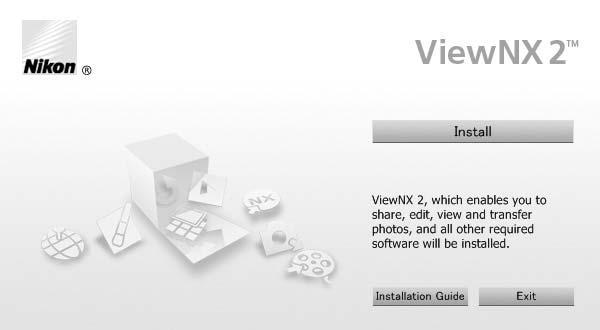 Εκκινήστε τον υπολογιστή, q Επιλέξτε περιοχή (εάν απαιτείται) τοποθετήστε το CD εγκατάστασης ViewNX 2 και ξεκινήστε το πρόγραμμα εγκατάστασης.
