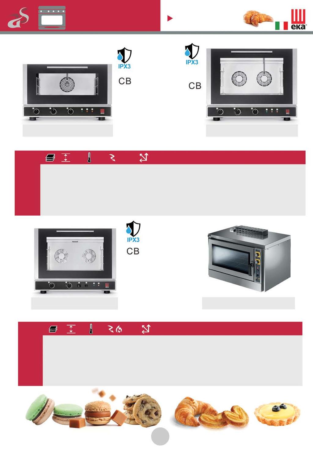 Φούρνοι Για σχάρα 60x40 Φούρνοι Για σχάρα 60x40 EKF 364 UD Αερόθερμος Φούρνος με Ατμό 1.630 EKF 464 UD 1.