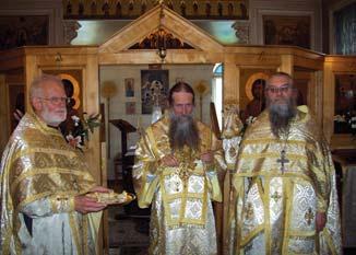 μνήμης μάλιστα τοῦ ἀγνώστου στὴν πατρίδα μας αὐτοῦ Αγίου, μετὰ τοῦ Ηγουμένου Αὐτῆς Αρχιμ. π. Αλεξίου, τοῦ Ιερέως π.