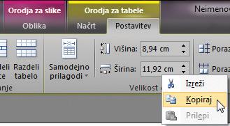 širino, ki si jo lahko zapomnimo ali