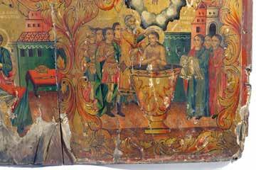 Ni{ i Vizantija XIII 423 Сл. 12 Јављање апостола Петра и Павла у сну цару Константину, икона, црква Свете Богородице у Битољу, 1875. fig.
