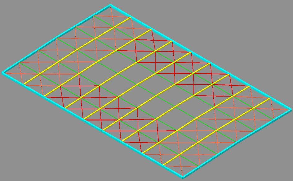 čestici- Stupovi - h=11.1 m Ab stupovi svih okvira 40/45 cm.