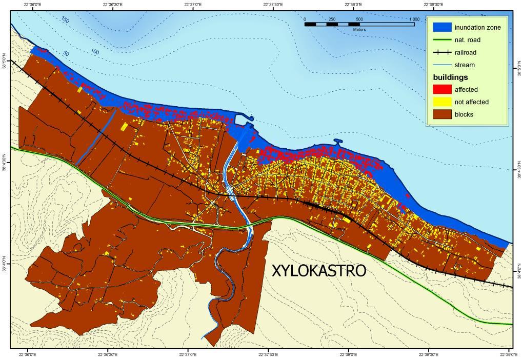 Διδακτορική διατριβή Η αστική περιοχή της πόλης του Ξυλοκάστρου κυριαρχείται από κτίρια κατοικιών, και ένα σημαντικό αριθμό από εστιατόρια και καφετέριες, που βρίσκονται κατά μήκος της προκυμαίας.