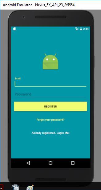 Μόλις ο χρήστης κάνει login εμφανίζεται η