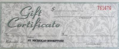 PLEASE SUPPORT SAINT NICHOLAS BOOKSTORE Monday - Friday: 10:00 am - 2:00 pm; Sunday: 10:00 am - noon Our bookstore has a large selection of books on Orthodoxy, Bibles, prayer books, saints,