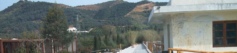 Σχήµα 3.19 Θέση εκτέλεσης της γεωηλεκτρικής διασκόπησης στη στέψη του φράγµατος από τα 0.