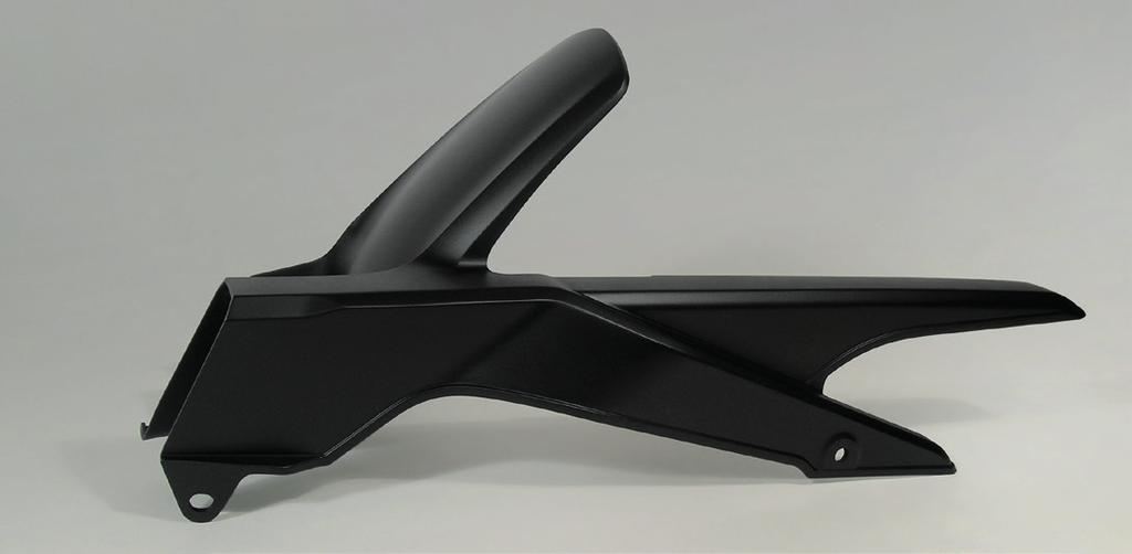 Υψηλής ποιότητας, carbon-look front mudguard με Honda Racing logo,