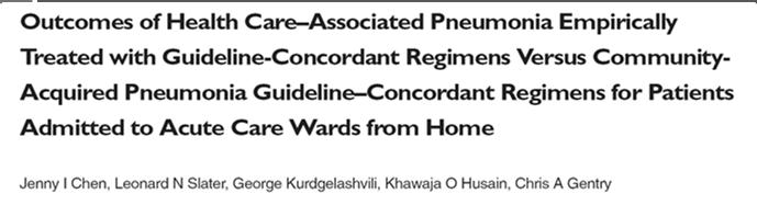 Η θεραπεία βάσει οδηγιών της πνευμονίας από την κοινότητα έχει αποδειχθεί ότι μειώνει τη θνητότητα της CAP.