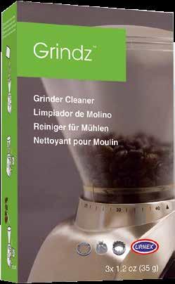 συσκευασία περιλαμβάνει 4 δόσεις μιας χρήσης των 28gr Urnex Grindz Home Καθαριστικό Μύλων Άλεσης Καφέ 7,90 Urnex Grindz Home Καθαριστικό Μύλων Άλεσης Καφέ Οικιακής Χρήσης Καθαρίζει τα μαχαίρια και το