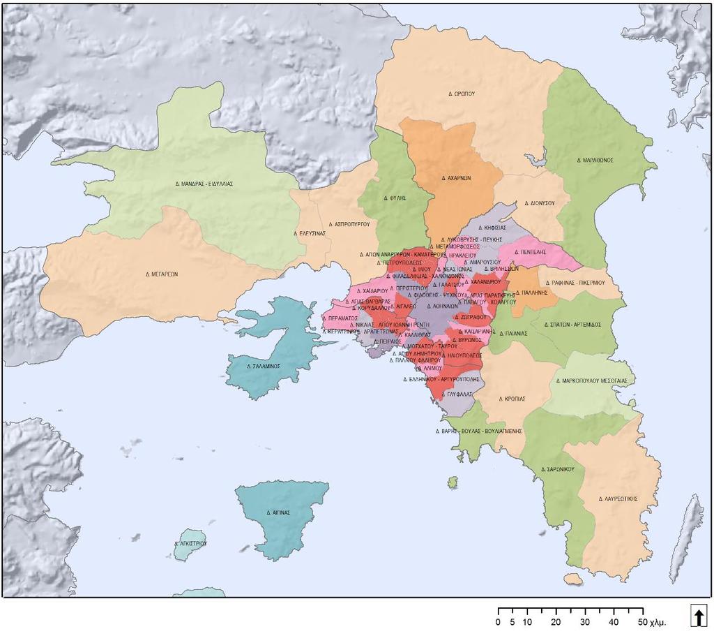 10 Γεωγραφικός προσδιορισμός ομάδωμ Δήμωμ (2 ο επίπεδο) 1α.
