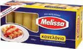 Τορτελίνια MELISSA 250gr 5 τυριά 2.42λ. Από 2.85λ. Φάβα κοµµένη 1kg 1.24λ. Από 1.55λ.